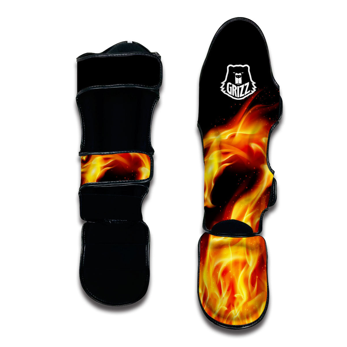 Flame Dragon Muay Thai Shin Guards-grizzshop