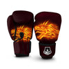 Flame Dragon Print Boxing Gloves-grizzshop