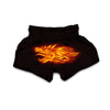 Flame Dragon Print Muay Thai Boxing Shorts-grizzshop