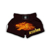 Flame Dragon Print Muay Thai Boxing Shorts-grizzshop