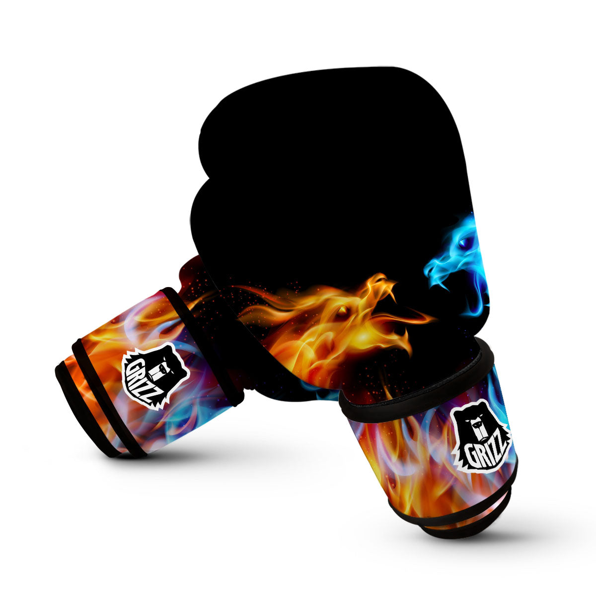 Flame Dragon War Boxing Gloves-grizzshop