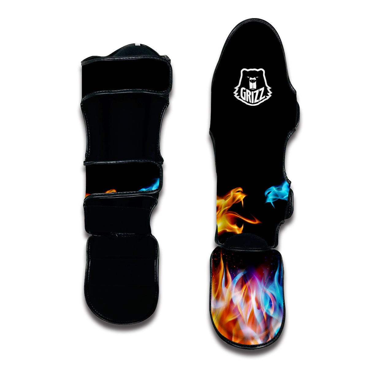 Flame Dragon War Muay Thai Shin Guards-grizzshop