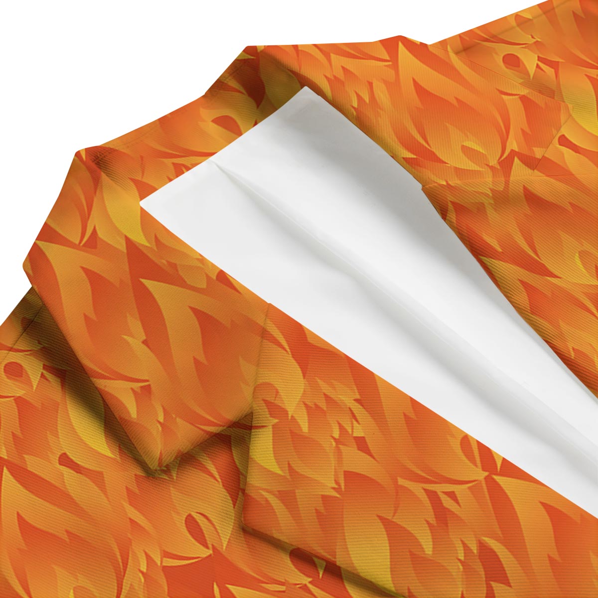Flame Fire Pattern Print Men's Blazer-grizzshop