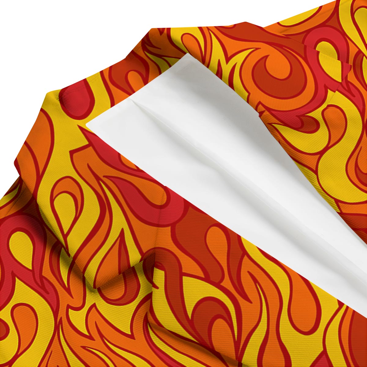 Flame Fire Print Pattern Men's Blazer-grizzshop