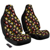 Flaming Skulls And Bone Print Pattern Car Seat Covers-grizzshop