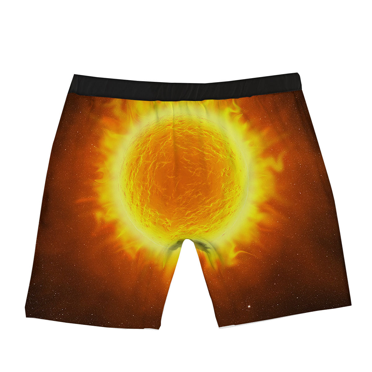 Flaming Sun Print Boxer Briefs-grizzshop