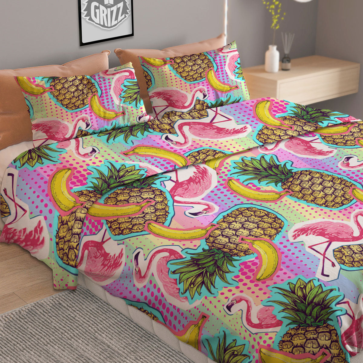 Festival Unicorn Night Print Pattern Duvet Cover Bedding Set