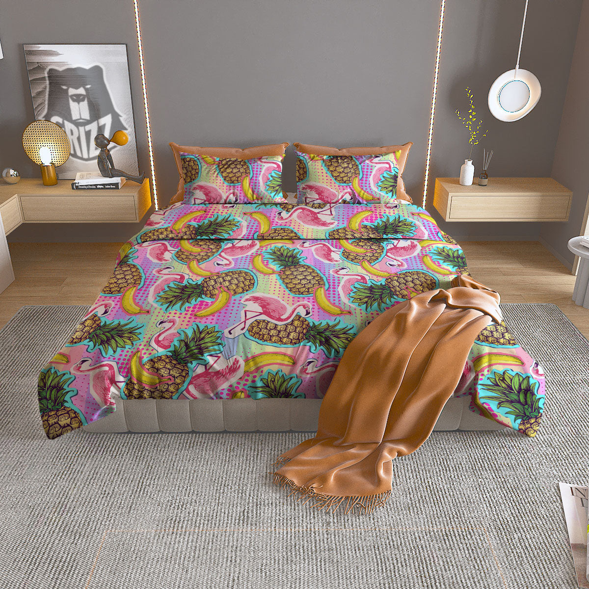 Festival Unicorn Night Print Pattern Duvet Cover Bedding Set