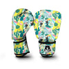 Flamingo Catus Tropical Hawaiian Pineapple Print Boxing Gloves-grizzshop