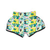 Flamingo Catus Tropical Hawaiian Pineapple Print Muay Thai Boxing Shorts-grizzshop