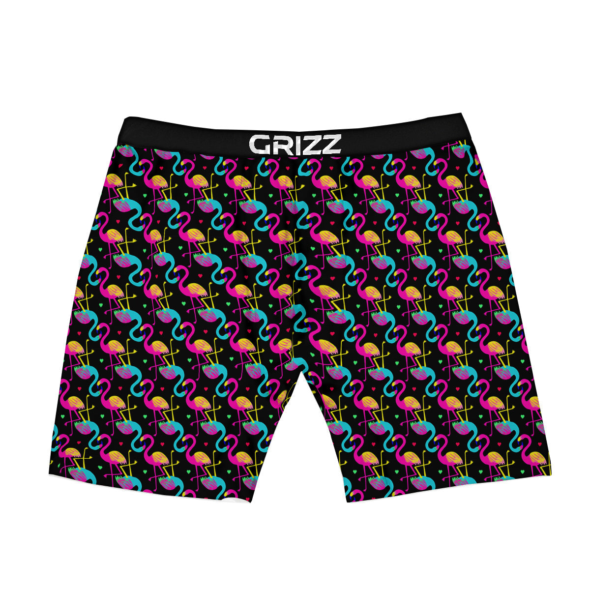 Flamingo Colorful Print Pattern Boxer Briefs-grizzshop