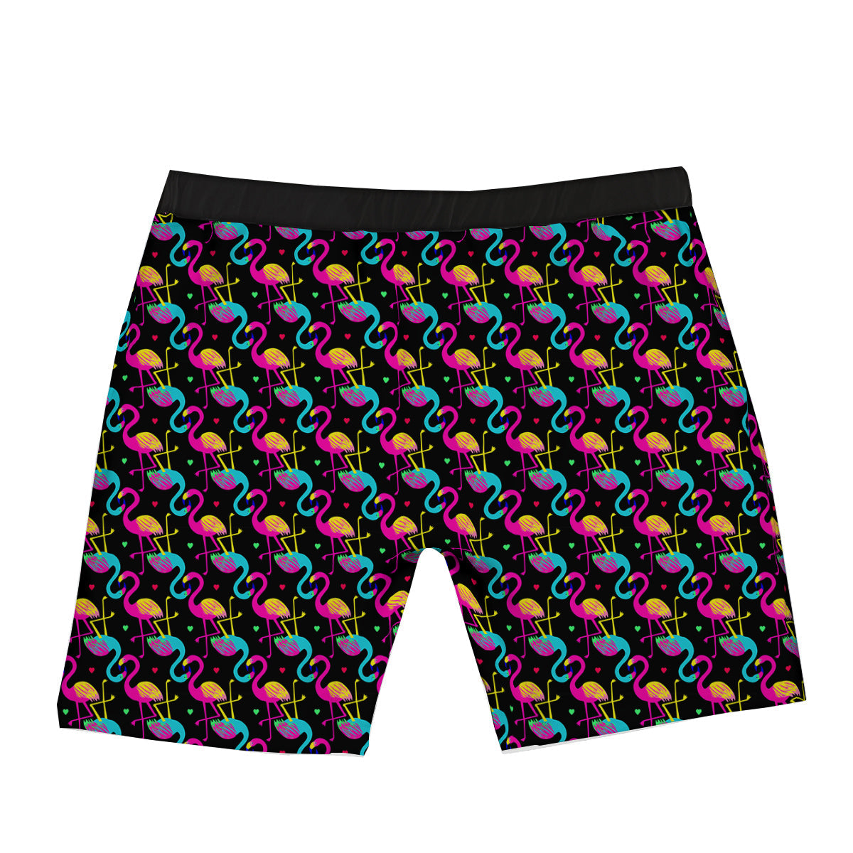 Flamingo Colorful Print Pattern Boxer Briefs-grizzshop