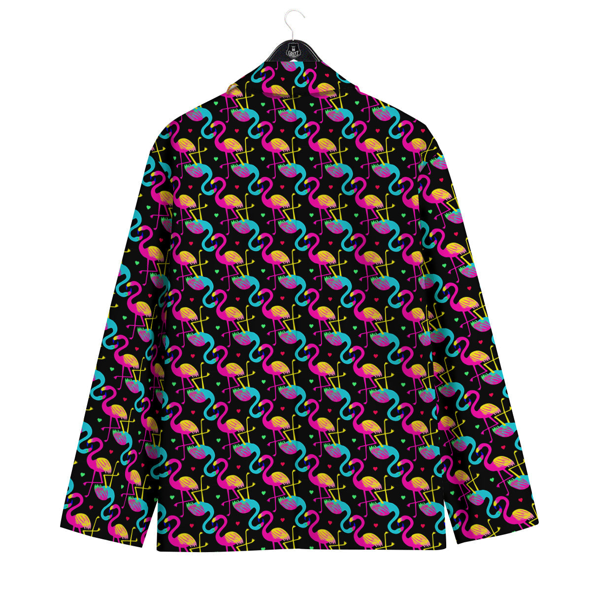 Flamingo Colorful Print Pattern Men's Sport Coat-grizzshop