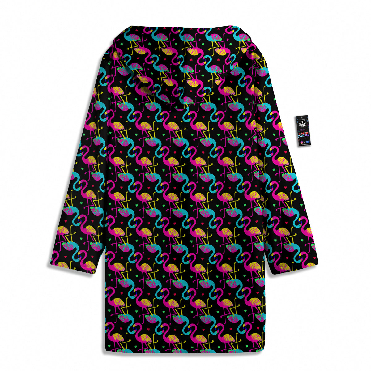 Flamingo Colorful Print Pattern Men's Windbreaker Jacket-grizzshop
