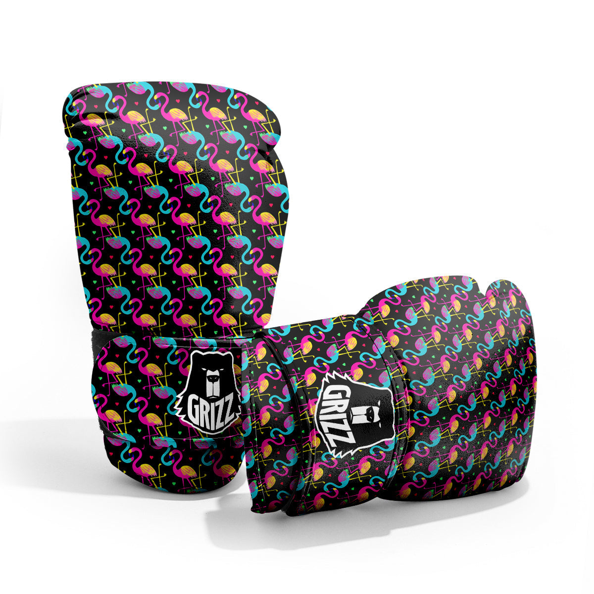 Flamingo Colorful Print Pattern Pro Boxing Glove