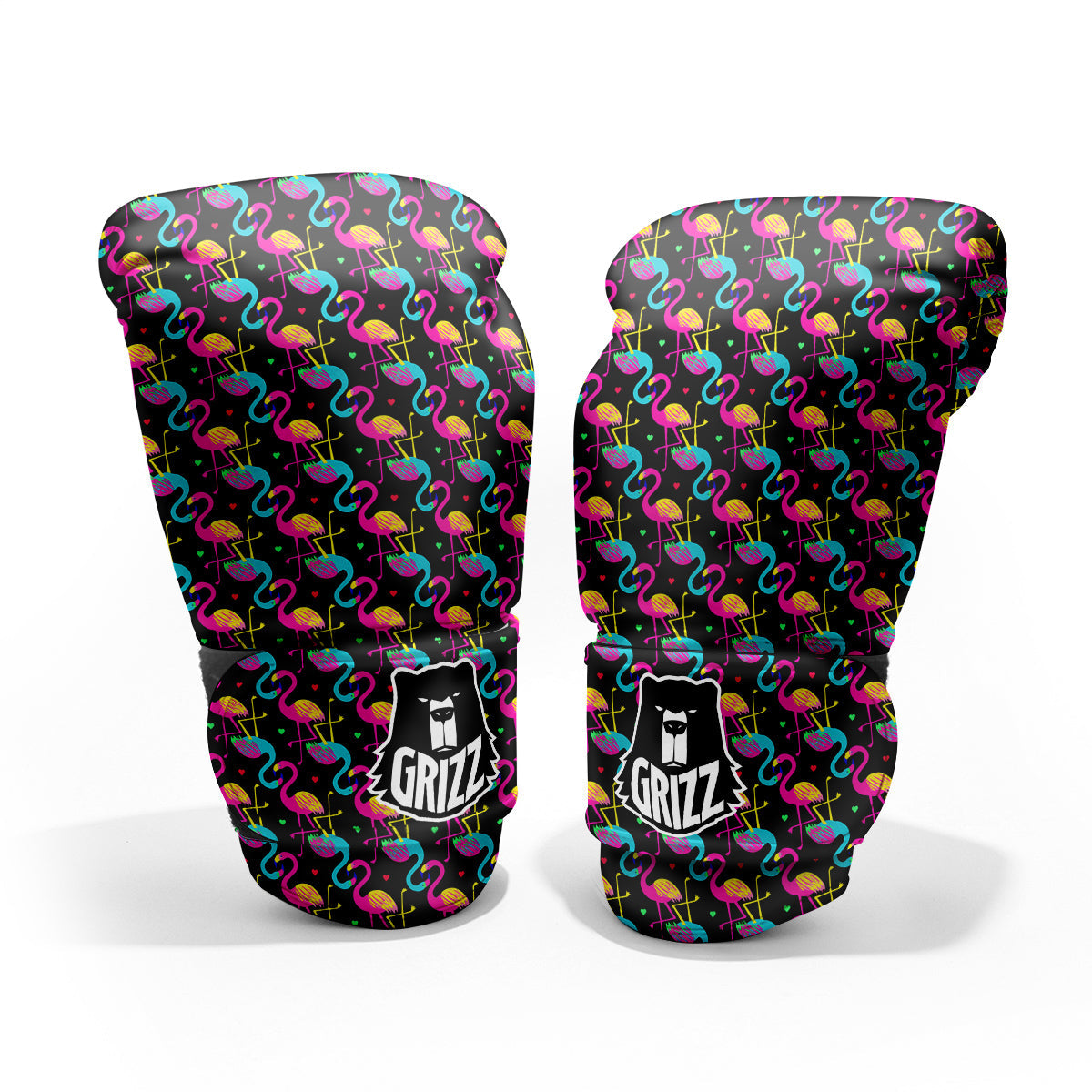 Flamingo Colorful Print Pattern Pro Boxing Glove