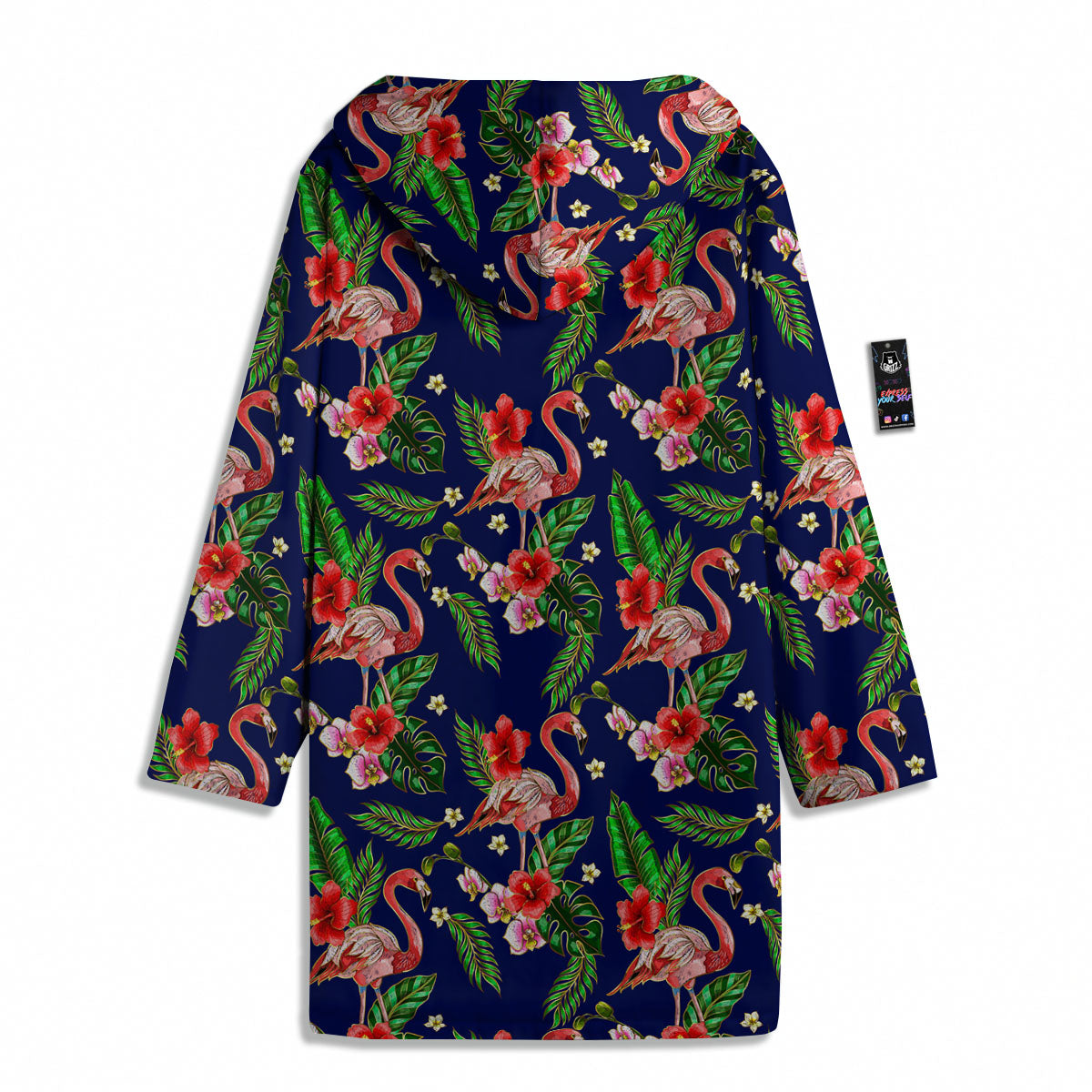 Flamingo Floral Tropical Print Pattern Men's Windbreaker Jacket-grizzshop