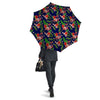 Flamingo Floral Tropical Print Pattern Umbrella-grizzshop