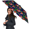 Flamingo Floral Tropical Print Pattern Umbrella-grizzshop