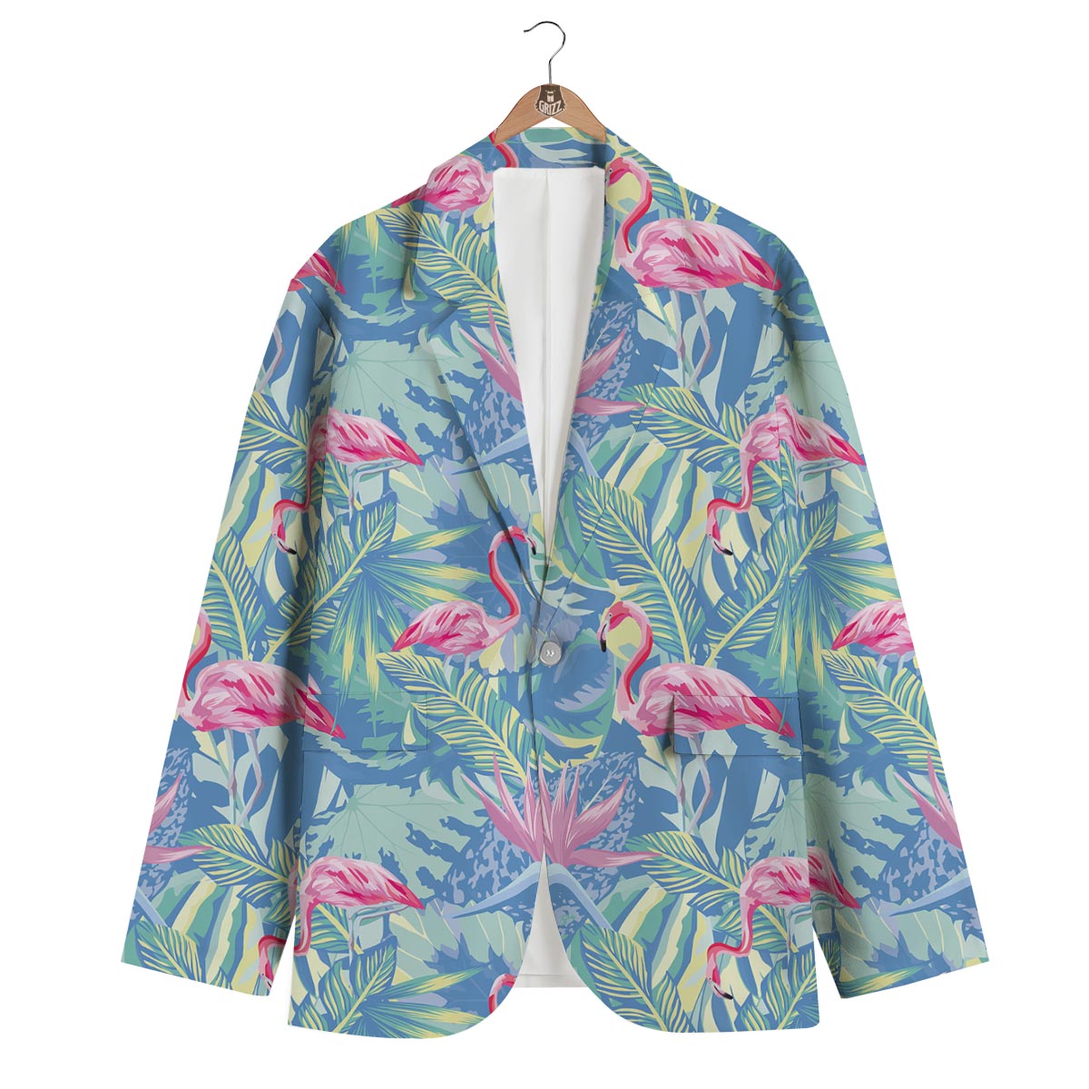 Flamingo Pastel Men's Blazer-grizzshop