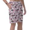 Flamingo Pineapple Print Men's Shorts-grizzshop