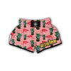 Flamingo Pineapple Stripe Muay Thai Boxing Shorts-grizzshop