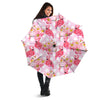 Flamingo Pink Polka Print Pattern Umbrella-grizzshop