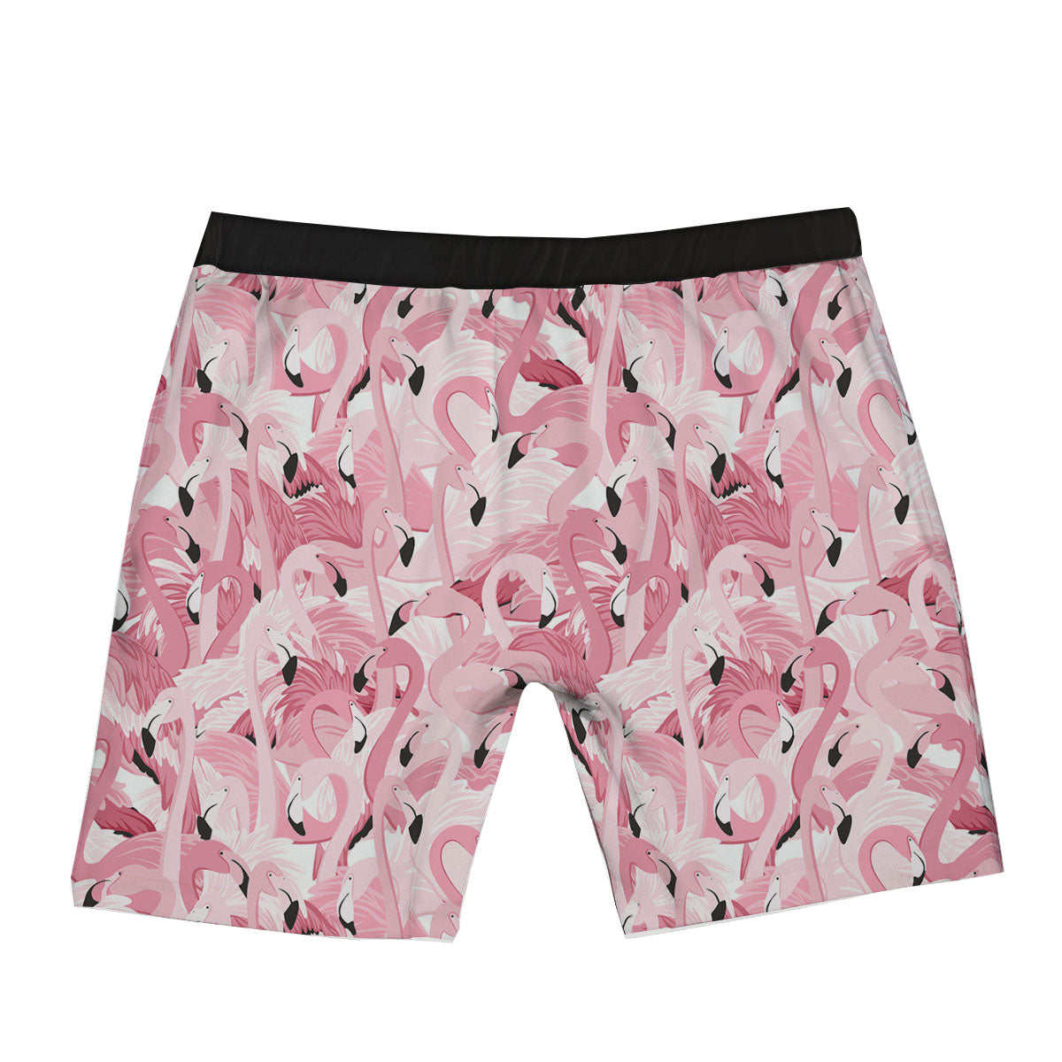 Flamingo Pink Print Pattern Boxer Briefs-grizzshop