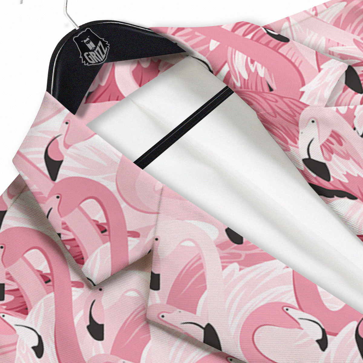 Flamingo Pink Print Pattern Men's Sport Coat-grizzshop