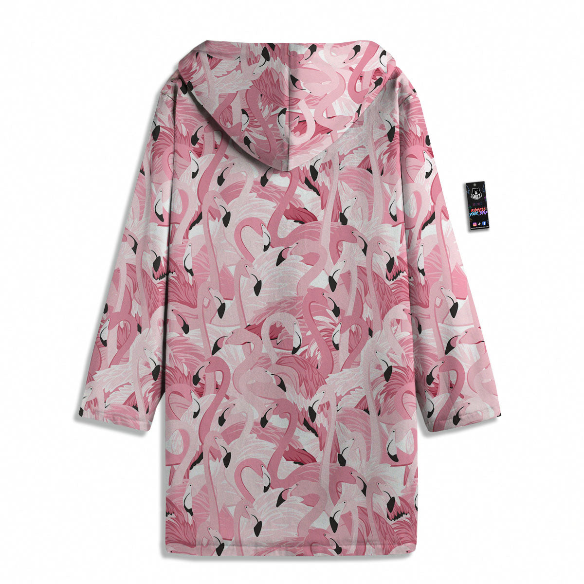 Flamingo Pink Print Pattern Men's Windbreaker Jacket-grizzshop