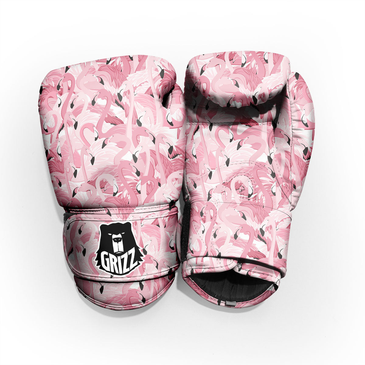 Flamingo Pink Print Pattern Pro Boxing Glove