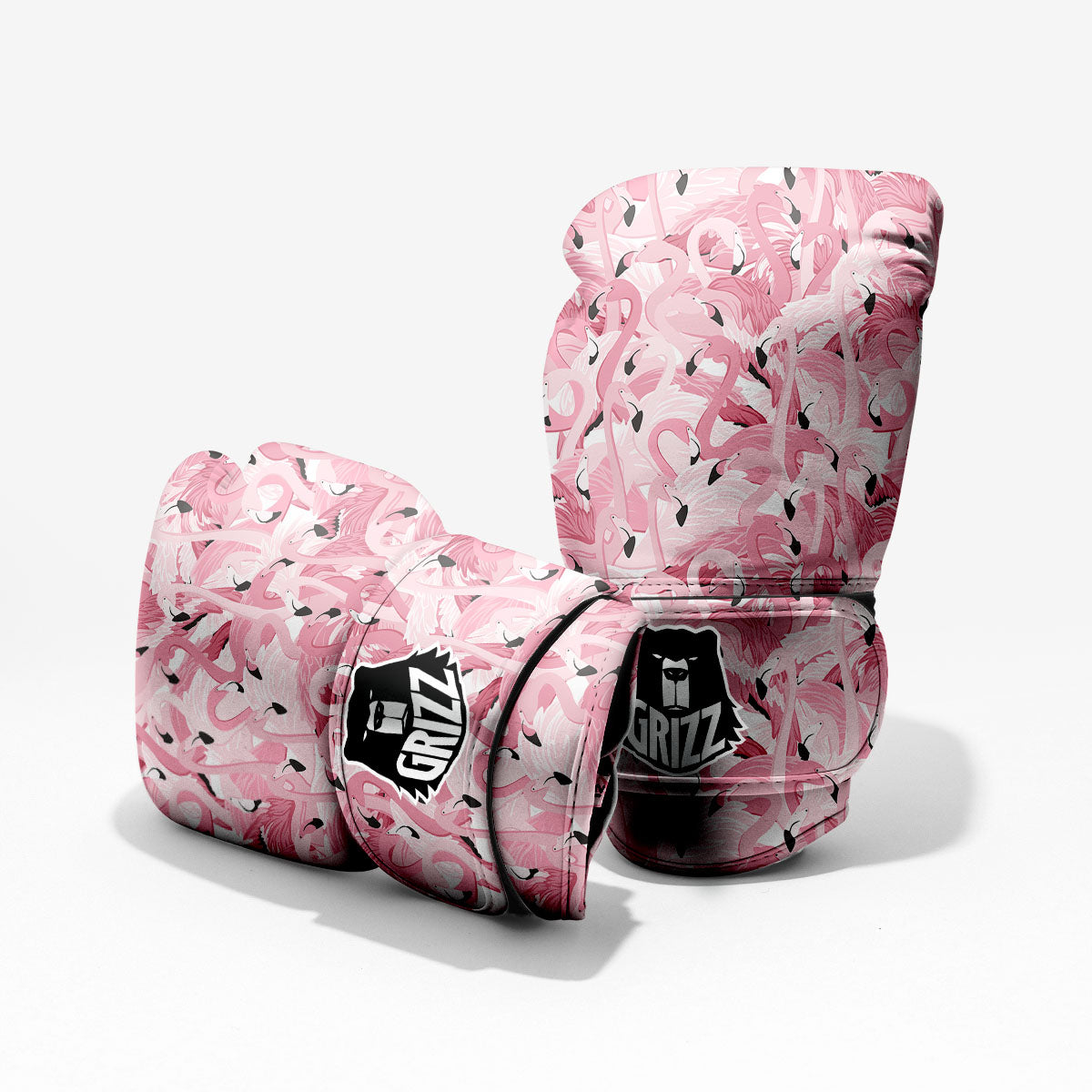 Flamingo Pink Print Pattern Pro Boxing Glove