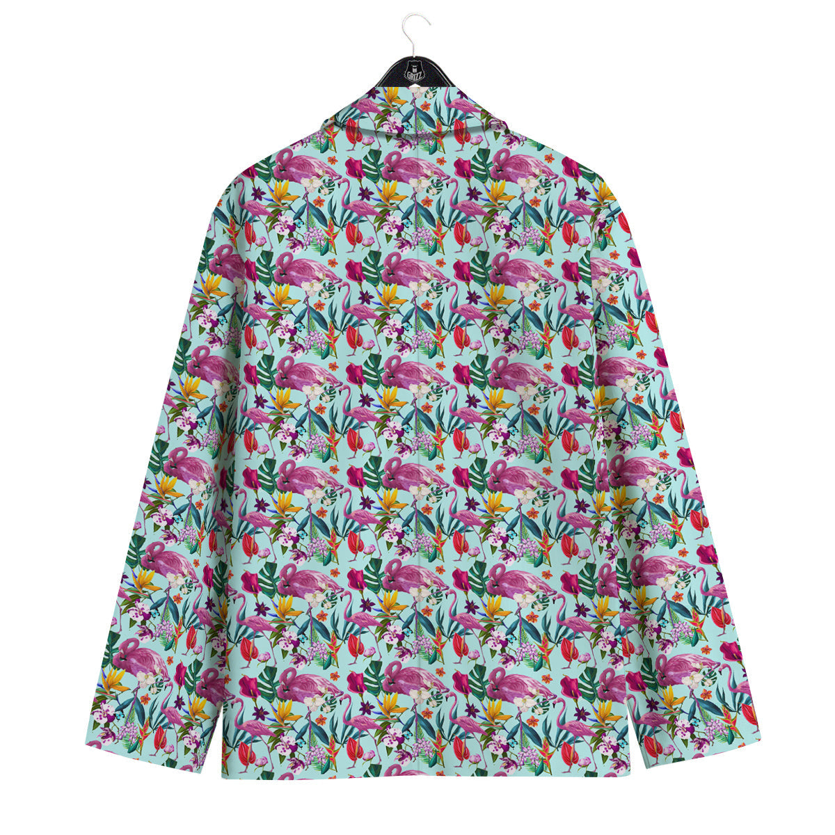 Flamingo Tropical Colorful Print Men's Sport Coat-grizzshop