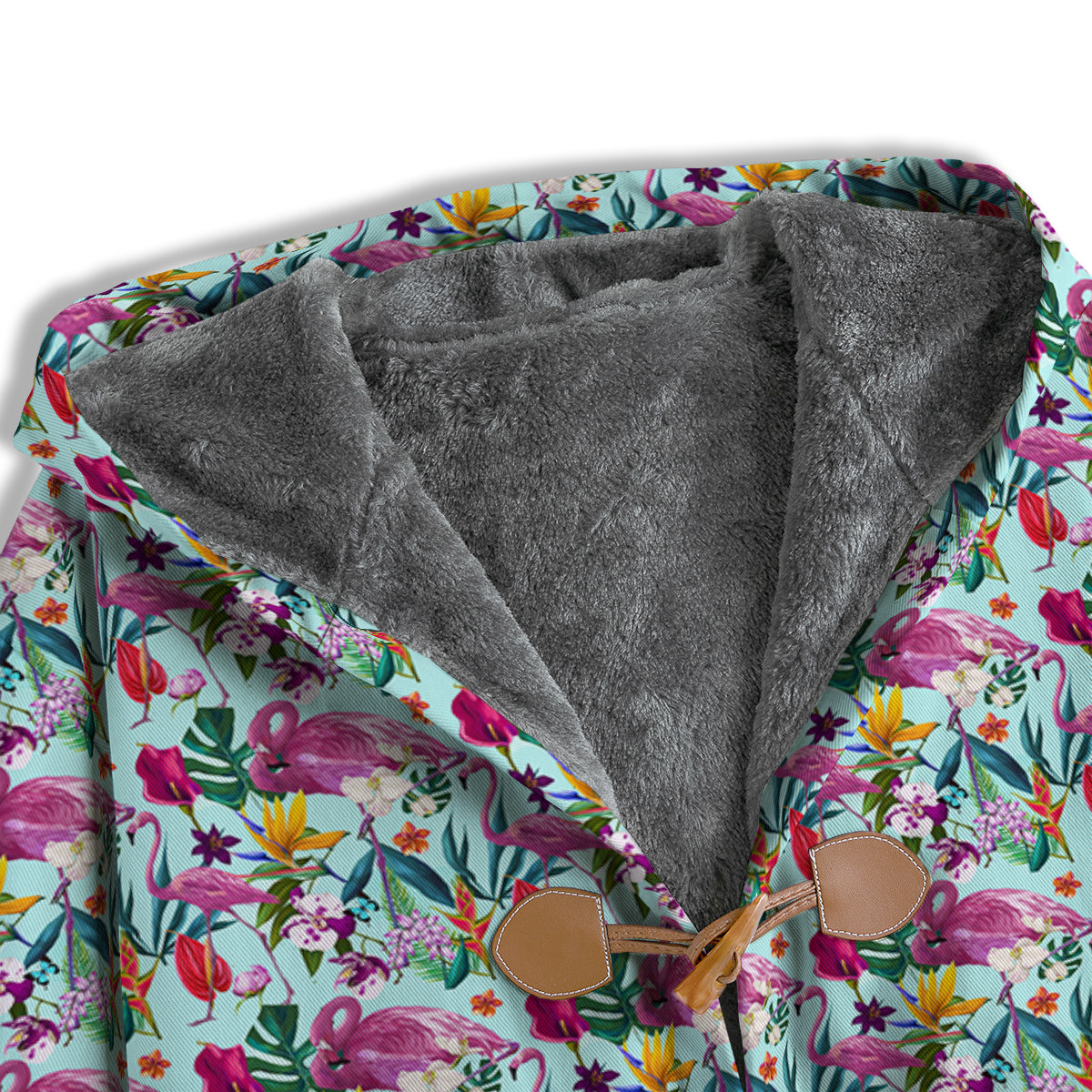 Flamingo Tropical Colorful Print Men's Windbreaker Jacket-grizzshop