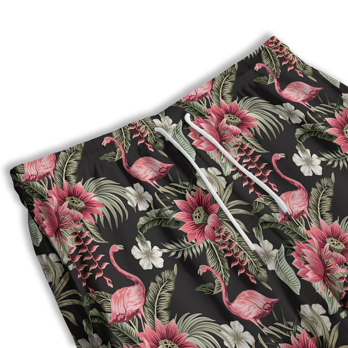 Flamingo Vintage Print Pattern Men's Athletic Shorts