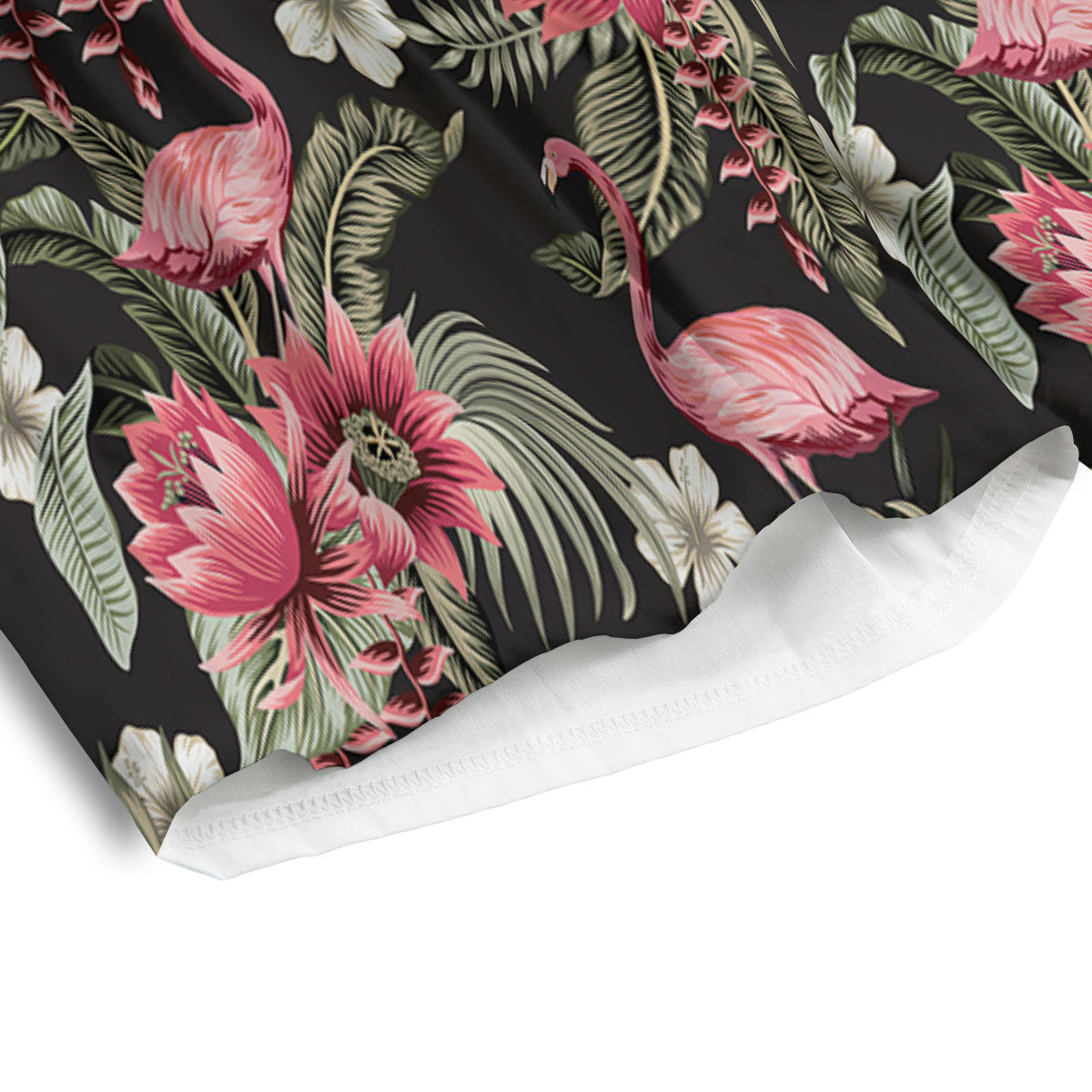 Flamingo Vintage Print Pattern Men's Athletic Shorts