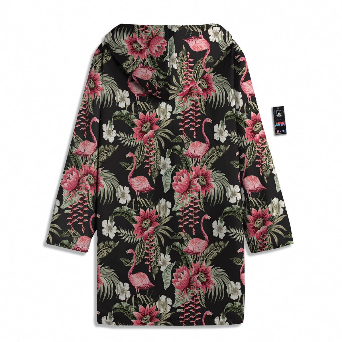 Flamingo Vintage Print Pattern Men's Windbreaker Jacket-grizzshop