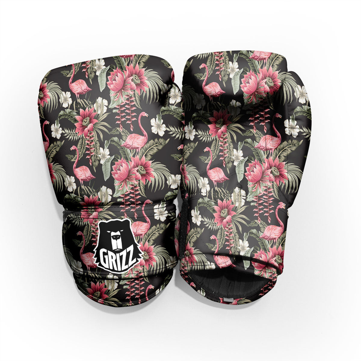 Flamingo Vintage Print Pattern Pro Boxing Glove