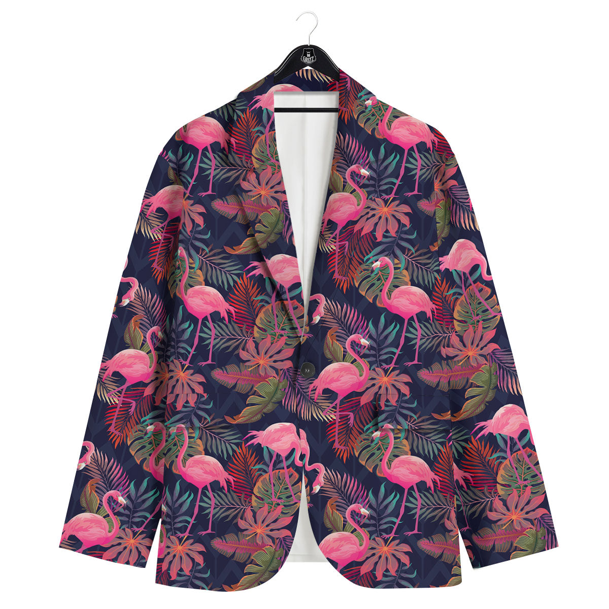 Flamingo Watercolor Print Pattern Men's Sport Coat-grizzshop