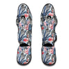 Flamingo Zebra Tropical Muay Thai Shin Guards-grizzshop