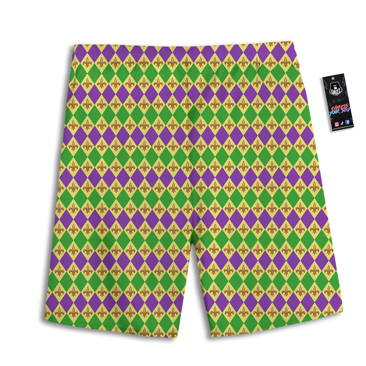 Flowers Hawaii Floral Print Pattern Men's Athletic Shorts