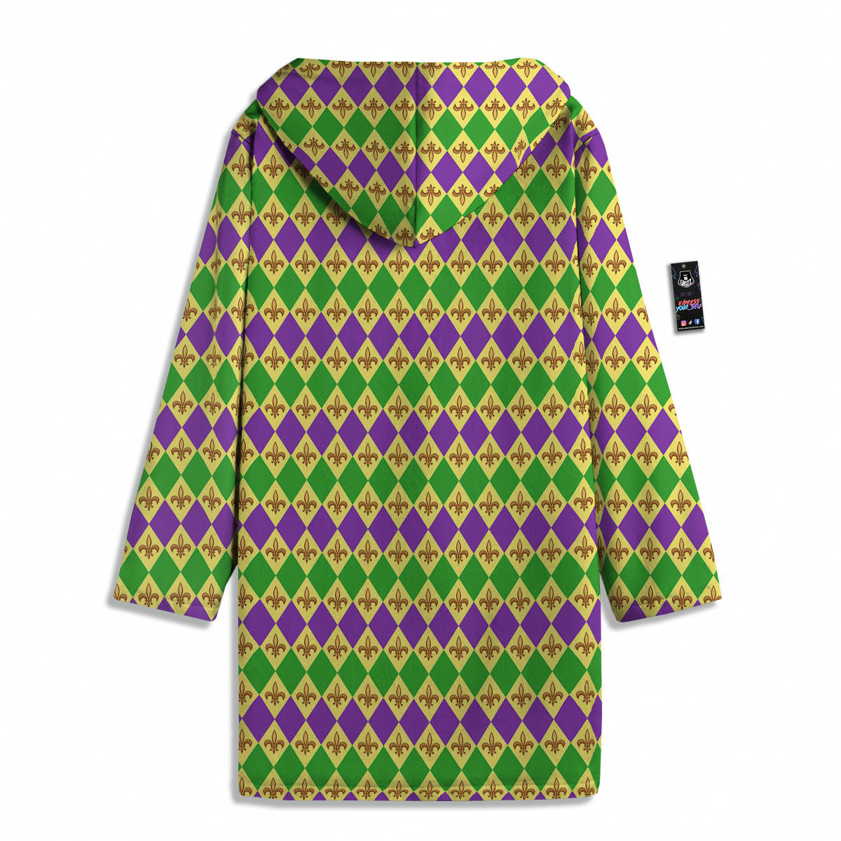 Fleur De Lis Mardi Gras Print Pattern Men's Windbreaker Jacket-grizzshop