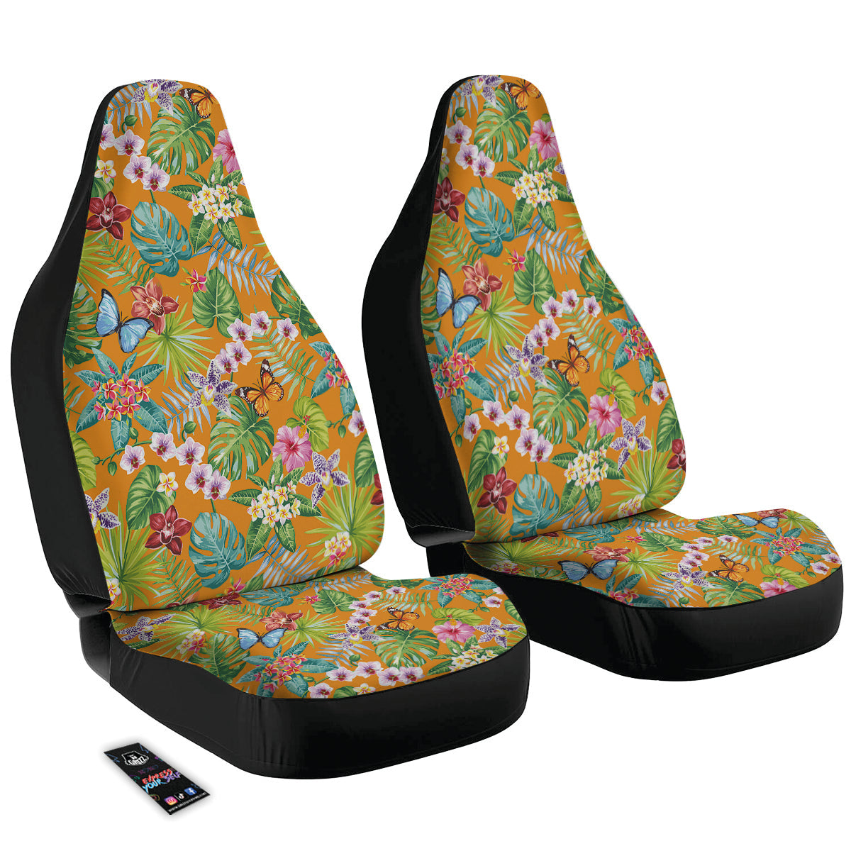 Floral Aloha Hawaii Print Pattern Car Seat Covers-grizzshop