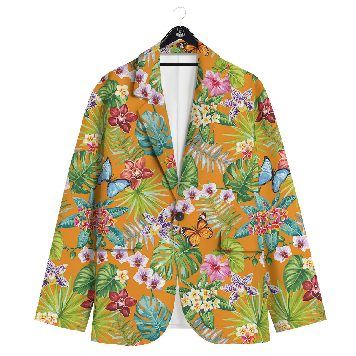 Floral Aloha Hawaii Print Pattern Men's Sport Coat-grizzshop