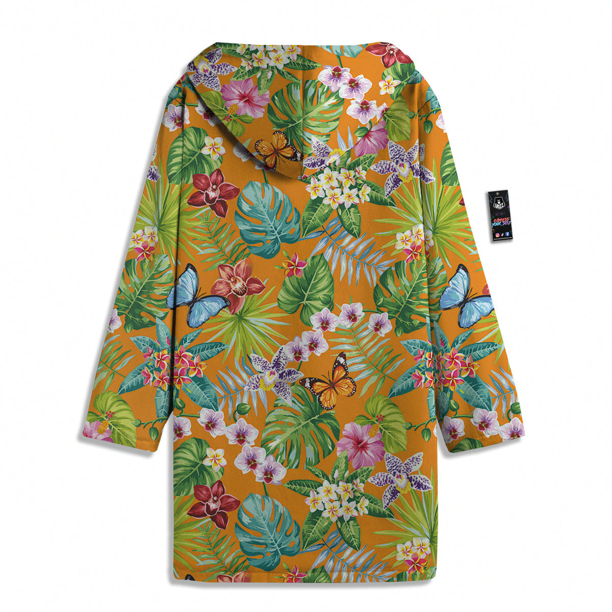 Floral Aloha Hawaii Print Pattern Men's Windbreaker Jacket-grizzshop