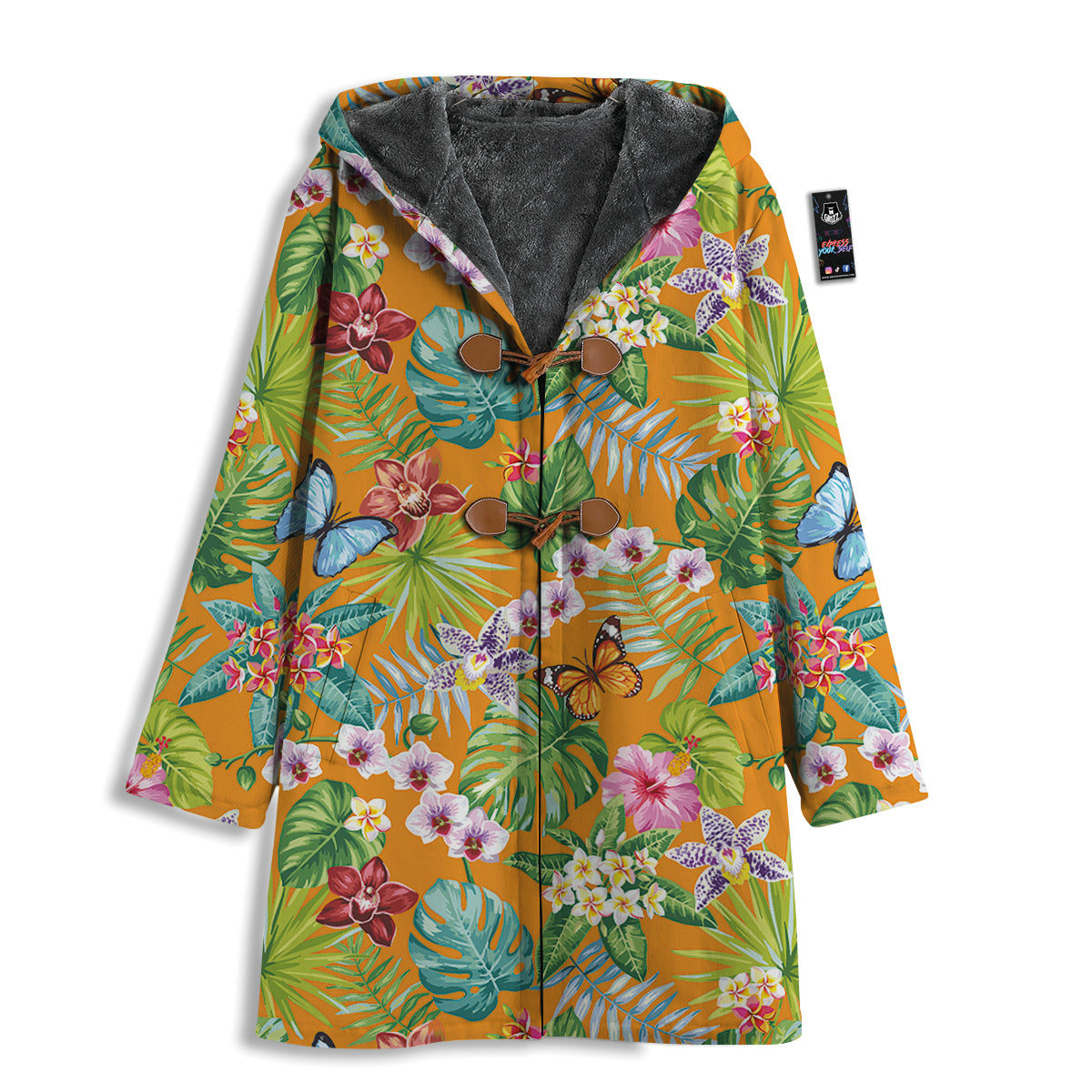 Floral Aloha Hawaii Print Pattern Men's Windbreaker Jacket-grizzshop