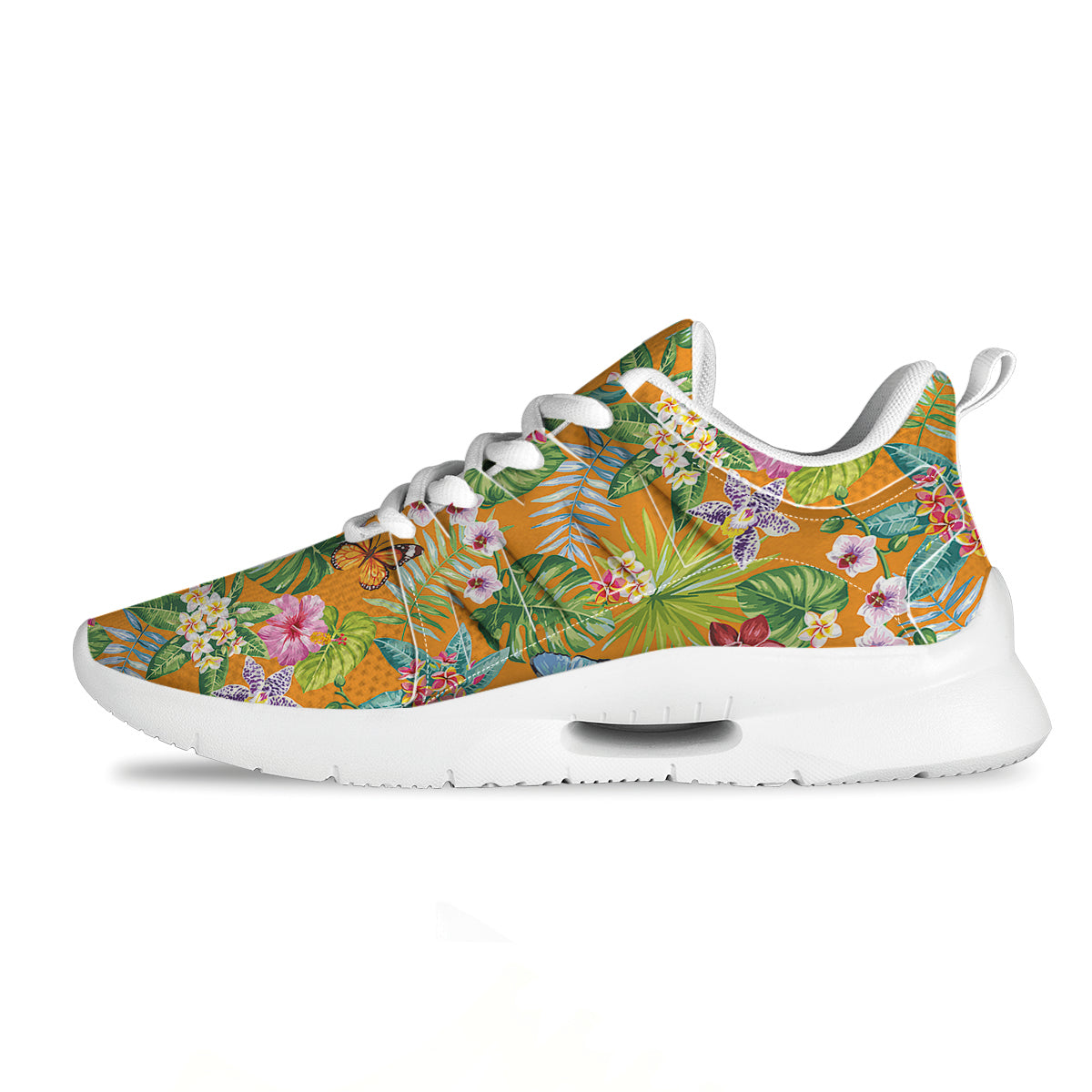 Floral Aloha Hawaii Print Pattern Tennis Shoes-grizzshop