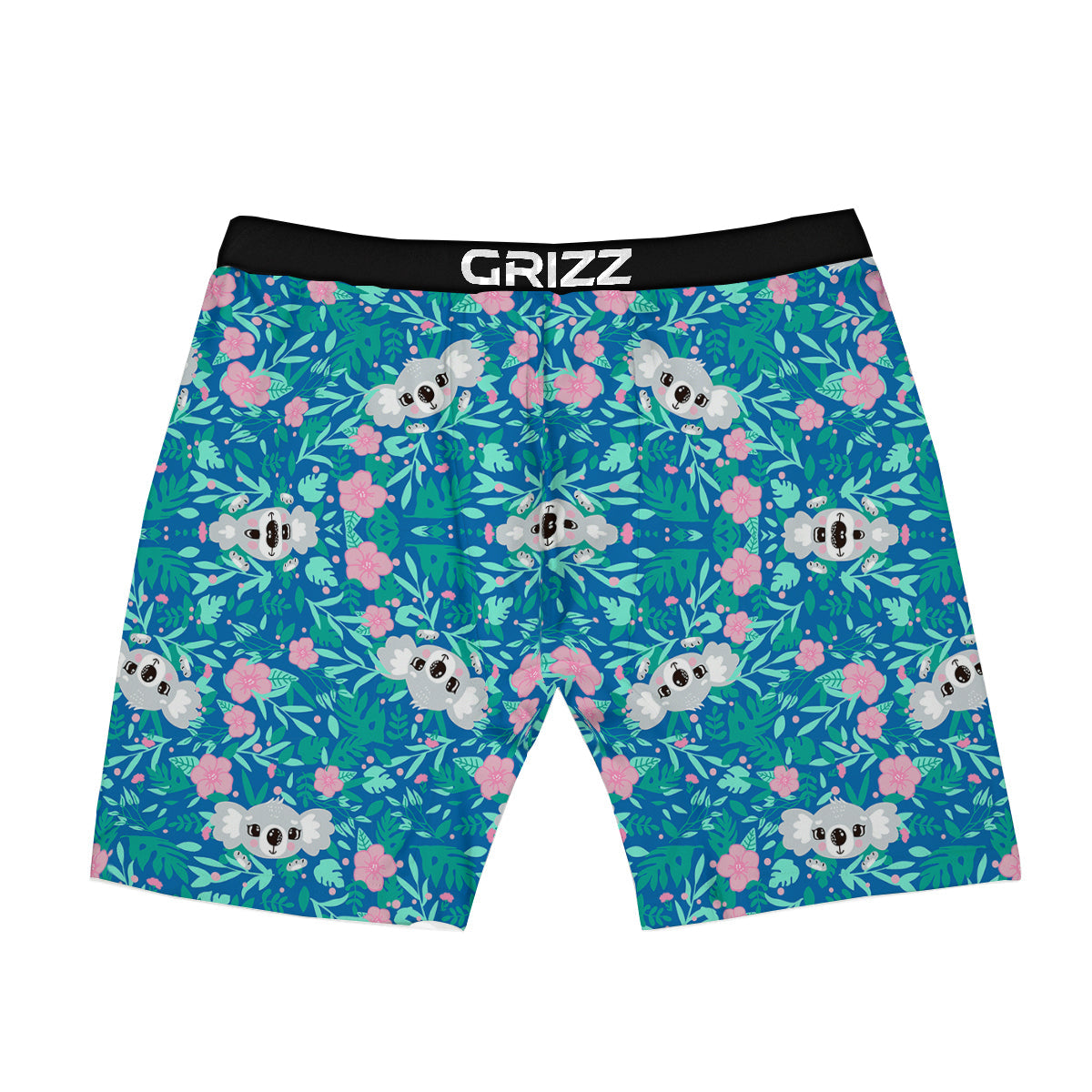 Floral And Baby Koala Print Pattern Boxer Briefs-grizzshop