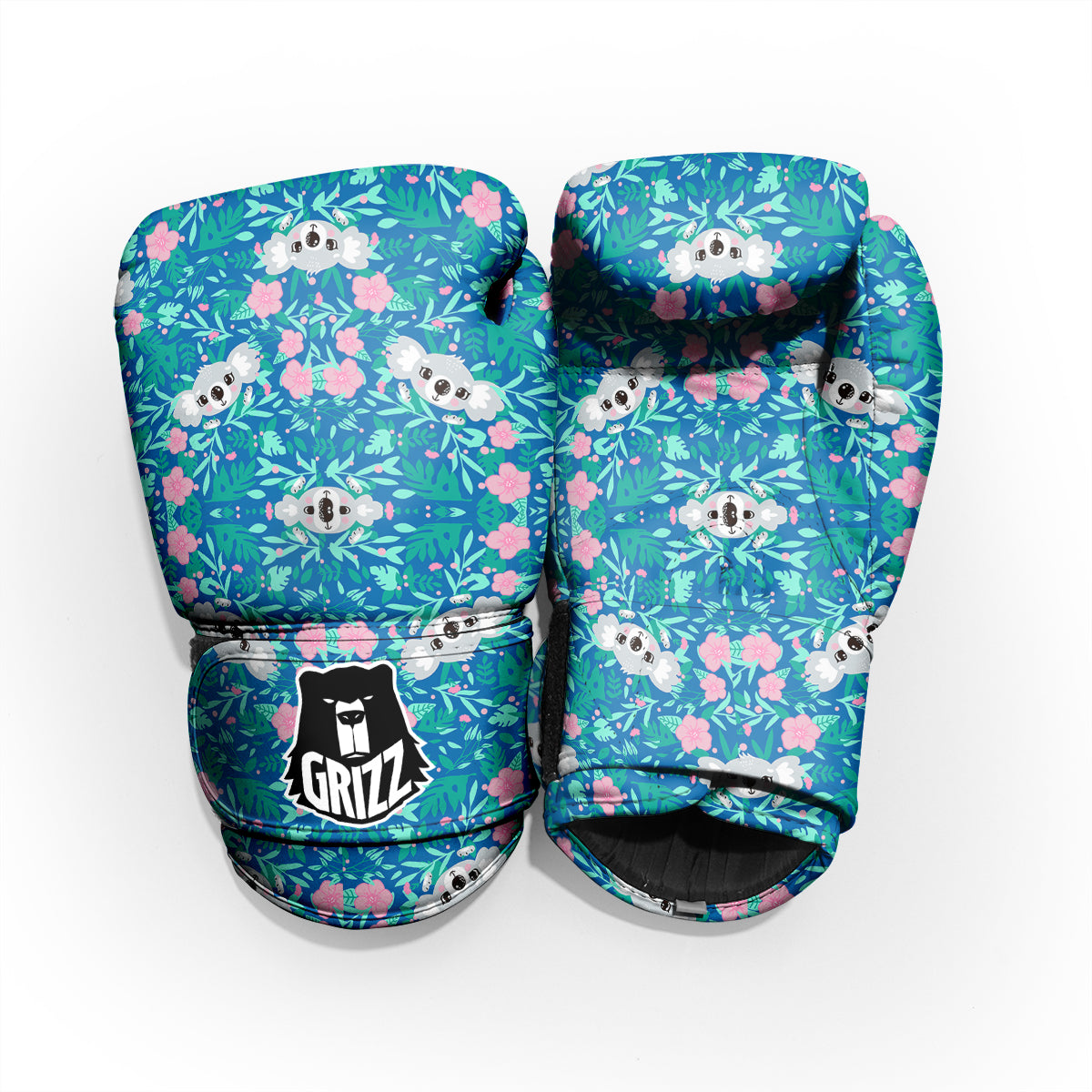 Floral And Baby Koala Print Pattern Pro Boxing Glove