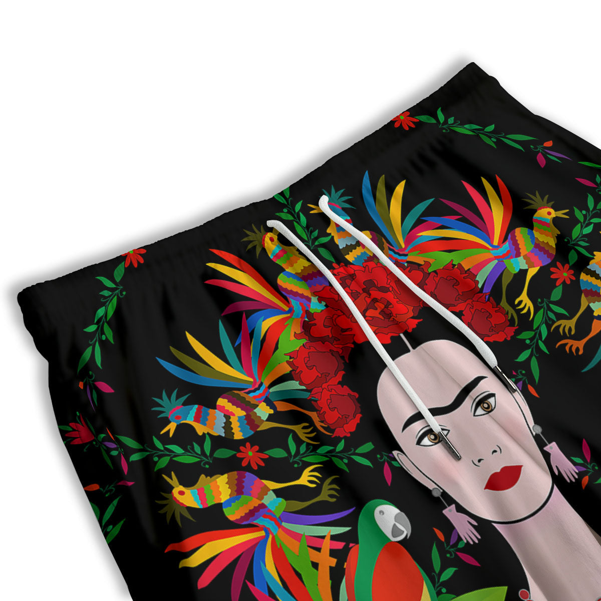 Flowers Hawaiian Hibiscus Print Pattern Men's Athletic Shorts
